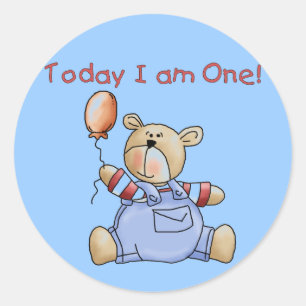 Bear Today私はTシャツ1枚とギフト ラウンドシール