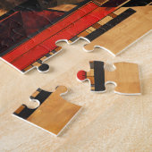 Bear Totem – Strength in Deco Style ジグソーパズル (側面)