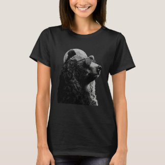 Bear Wearing Sunglasses Wildlife Forest Bear Anima Tシャツ