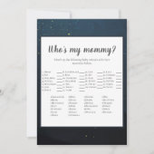 Bear Who is My Mommy Baby Showerゲーム 招待状 (正面)