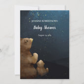 Bear Who is My Mommy Baby Showerゲーム 招待状 (裏面)