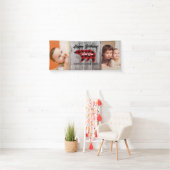 Bear Wild 素朴 One Boy 1st Birthdayパーティー写真 横断幕 (インサイチュ)