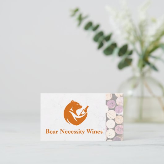 Bear Wine Bottle | Corks 名刺 (スタンド正面)