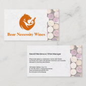 Bear Wine Bottle | Corks 名刺 (正面/裏面)