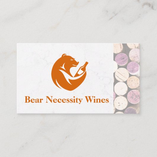 Bear Wine Bottle | Corks 名刺 (正面)