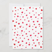 Bear with balloon Valentines 1st girl Birthday 招待状 (裏面)