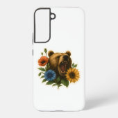Bear with Flowers Samsung Galaxyケース (裏面)