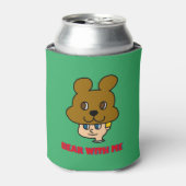 Bear with Meクーラーボックス 缶クーラー (缶正面)