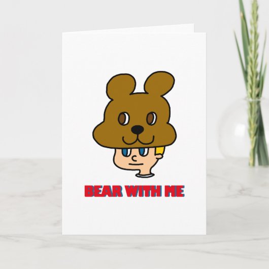 Bear with Meノートカード ノートカード (正面)