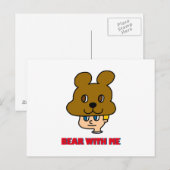 Bear with Meポストカード ポストカード (正面/裏面)
