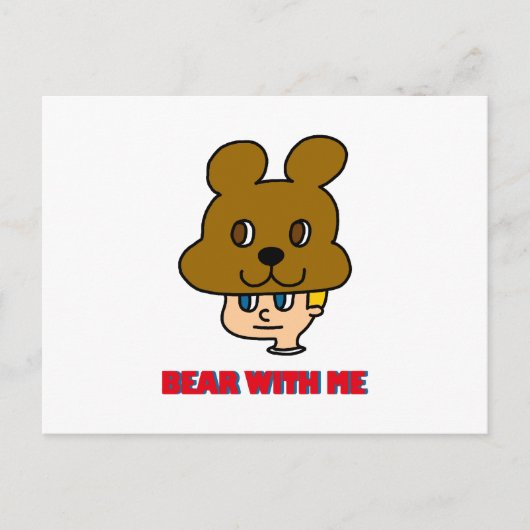 Bear with Meポストカード ポストカード (正面)