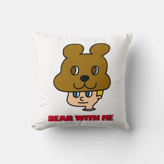 Bear with Me装飾用クッション クッション (正面)