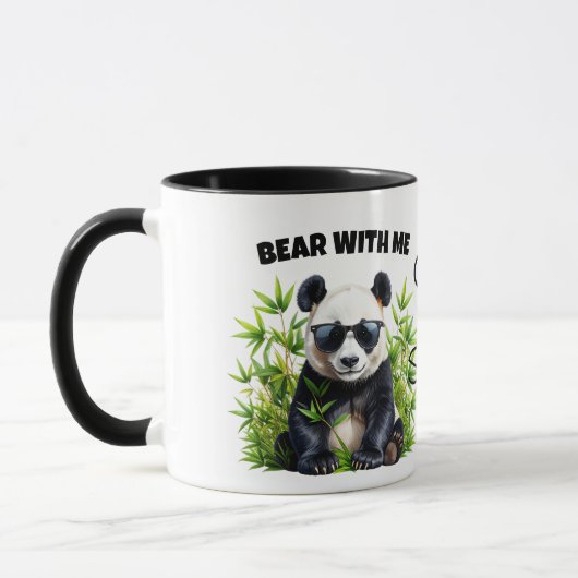 Bear With Me Panda Shades Pun – ELGIS マグカップ (左)