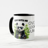 Bear With Me Panda Shades Pun – ELGIS マグカップ (正面左)