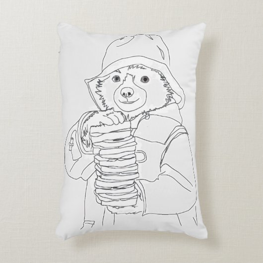 Bear with Sandwiches アクセントクッション (正面(垂直))