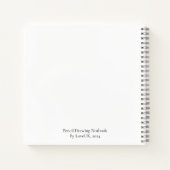 Bear with Sandwiches ノートブック (裏面)