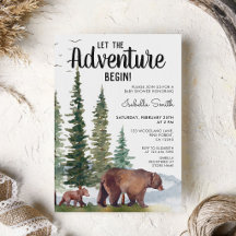 Bear Woodland Baby Shower 