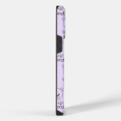 Bear-y：カスタマイズパーソナライズされた可能なライトパープル iPhoneケース (右側面)