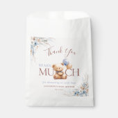 Bear-y Much Teddy Bear Baby Shower Thank You フェイバーバッグ (正面)