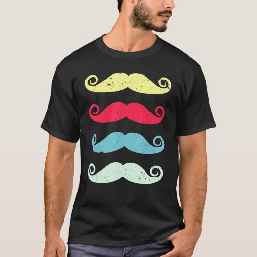 Beard 90s Mustache Tシャツ (正面)