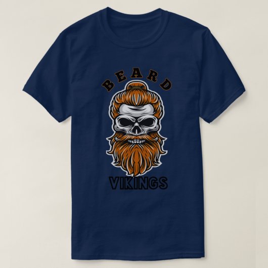 Beard and mustache tシャツ (デザイン正面)