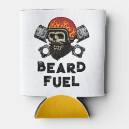 BEARD FUEL おもしろい Men'sスカル&Flames Jokeギフト 缶クーラー
