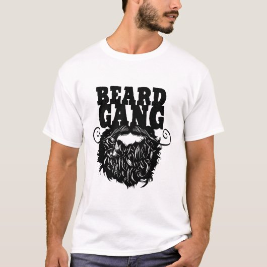 beard gang barbe citation barbu moustache moustach tシャツ (正面)