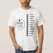 Beard Growth Chart Tシャツ (正面)
