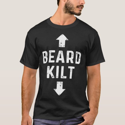 Beard Kilt Scottish Tシャツ (正面)