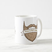 Beard Lover Add Your Name Funny Gift コーヒーマグカップ (正面右)