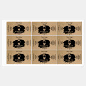 Beard Oil Label template package product add logo ラベル (シート)