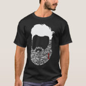 beard rojo blanco tシャツ (正面)