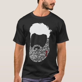 beard rojo blanco tシャツ