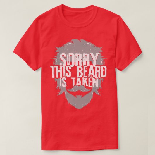 Beard Valentinex27Sデイギフトおもしろいひげ男性へC Tシャツ (デザイン正面)