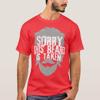 Beard Valentinex27Sデイギフトおもしろいひげ男性へC Tシャツ