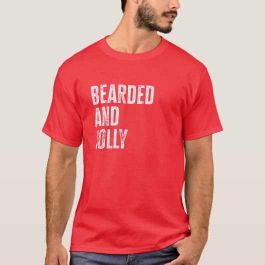 Bearded And Jolly Santa Christmas Gift Tシャツ (正面)