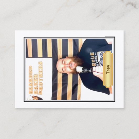 Bearded Baker Banterトレーディングカード: Trey Sing コーリングカード (正面)