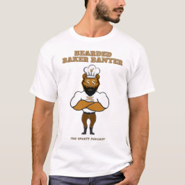 Bearded Baker Banterポッドキャストロゴ Tシャツ