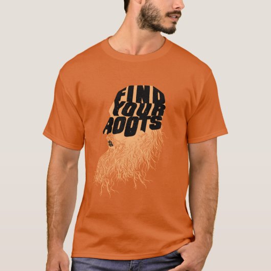 Bearded beard men quote Bearded beard men quote in Tシャツ (正面)
