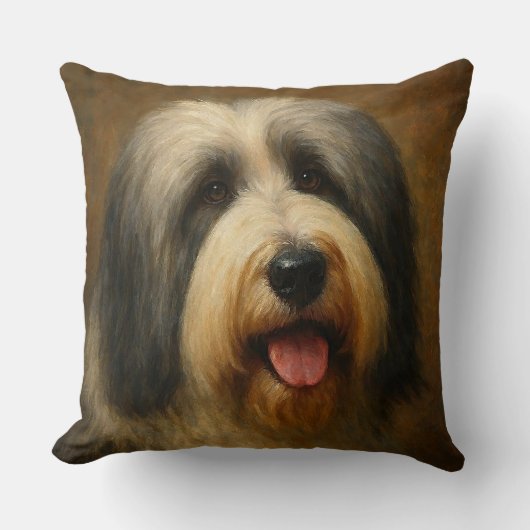 Bearded Collie クッション (正面)