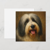 Bearded Collie サンキューカード (正面/裏面)