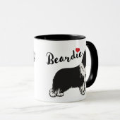 Bearded collie マグカップ (正面右)