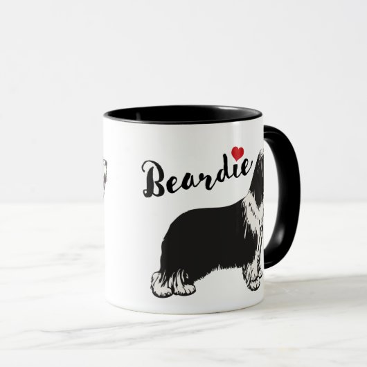 Bearded collie マグカップ (正面右)