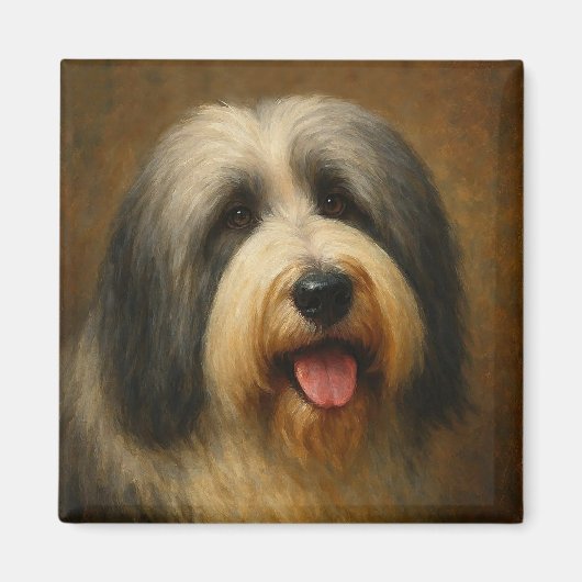 Bearded Collie マグネット (正面)