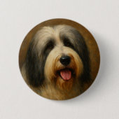 Bearded Collie 缶バッジ (正面)