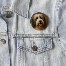 Bearded Collie 缶バッジ