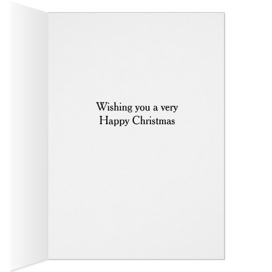 Bearded collie 'Cheese Tax' Christmas card (内側 (右))