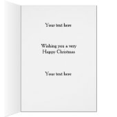 Bearded collie 'Cheese Tax' Christmas card (内側 (右))