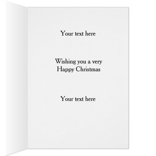 Bearded collie 'Cheese Tax' Christmas card (内側 (右))