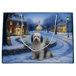 Bearded Collie Gift Bag ラージペーパーバッグ